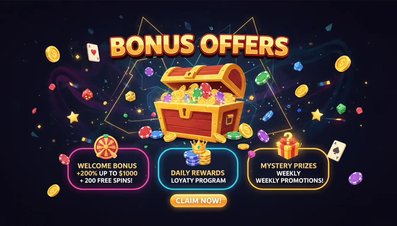 Bonus offers Winsly casino