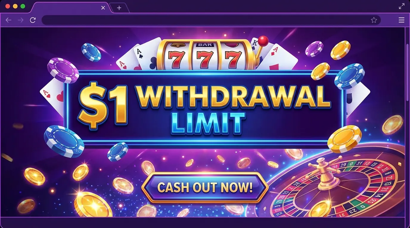 1 kr uttag hos Winsly casino